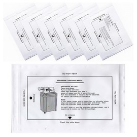 Paper Shredder Lubricant Sheets | Paper Shredder Oil | Convenient NO Dirty Hands For Home Office Shredders Cleaning (30)
