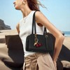 HiTotes Y2K Shoulder Bag Red Purse for Women Leather Burgundy