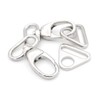 CRAFTMEMORE 2 Sets Fat Swivel Snap Hook with Triangle Rings