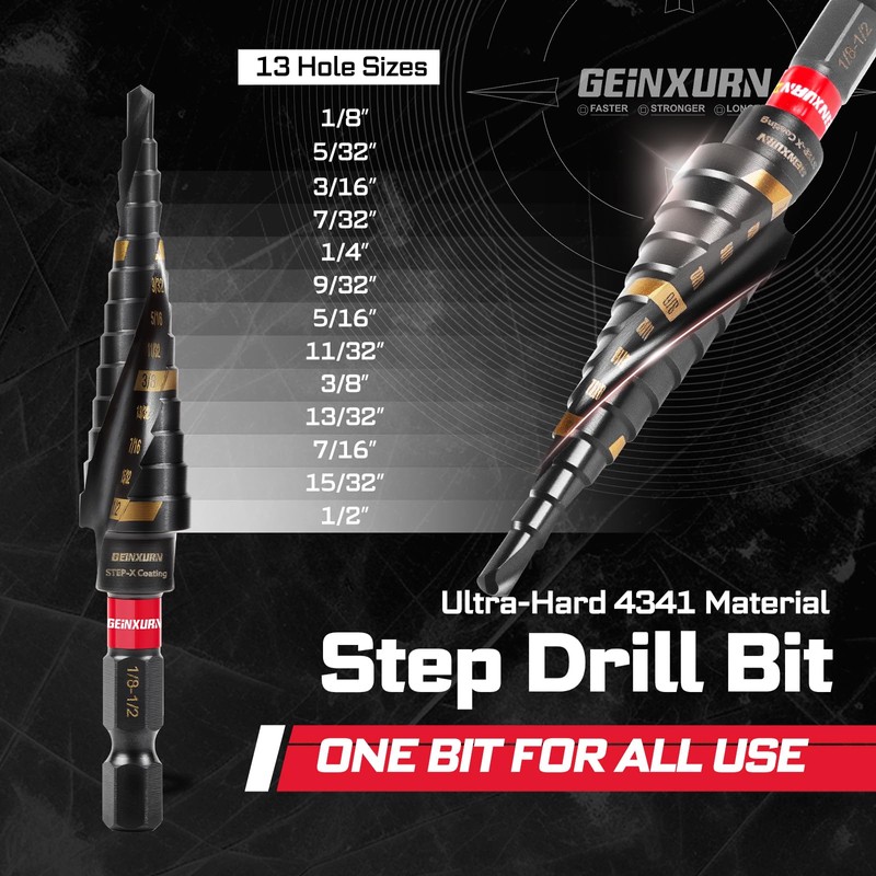 Geinxurn 42Pcs Tools Set Packaged with Heavy-duty Tool Box, Include