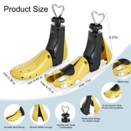 Osgusila Shoe Stretcher Women Men, Boot Stretcher Men, Shoe Tree Adjustable Width Length for Wide Feet (Pack of 2, For Women size 10-14, Men's 8.5-14)