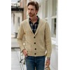 JMIERR Mens Sweater Fall Casual Long Sleeve Shawl Collar Button-Down
