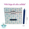 VELA PARAFINA ALTA CALIDAD 30 PZAS 15 CM X 1.5