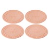 Le Creuset Silicone Coaster, Set of 4, Peche