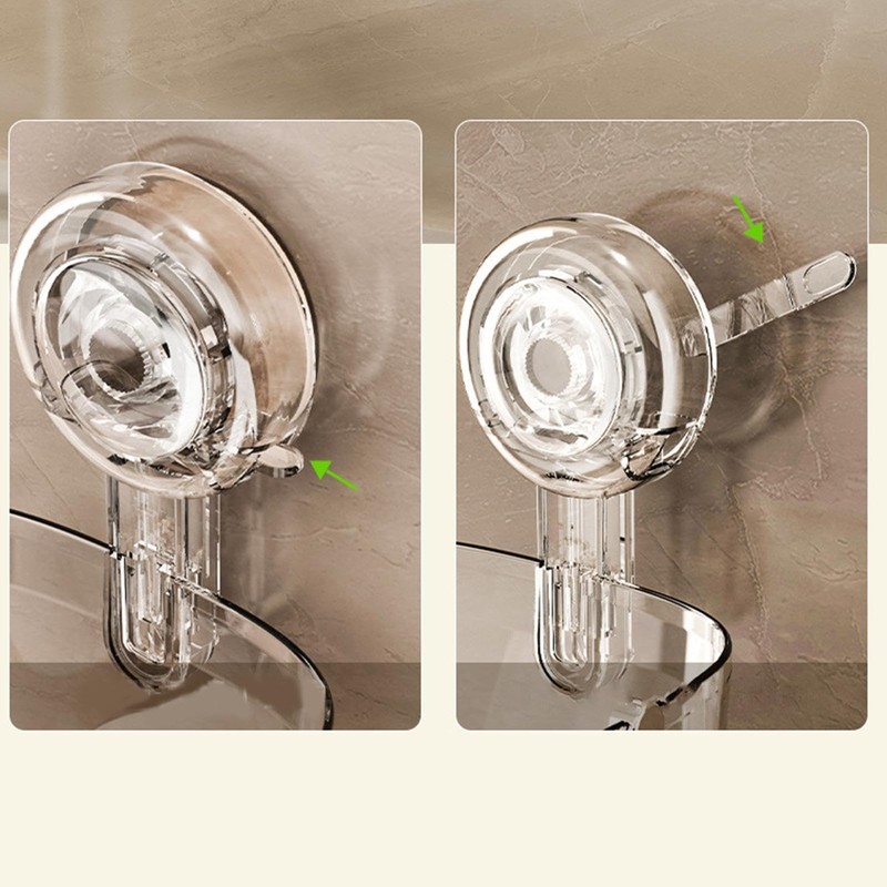 Wipes Dispenser for Bathroom | Suction Cup Clear No Punching