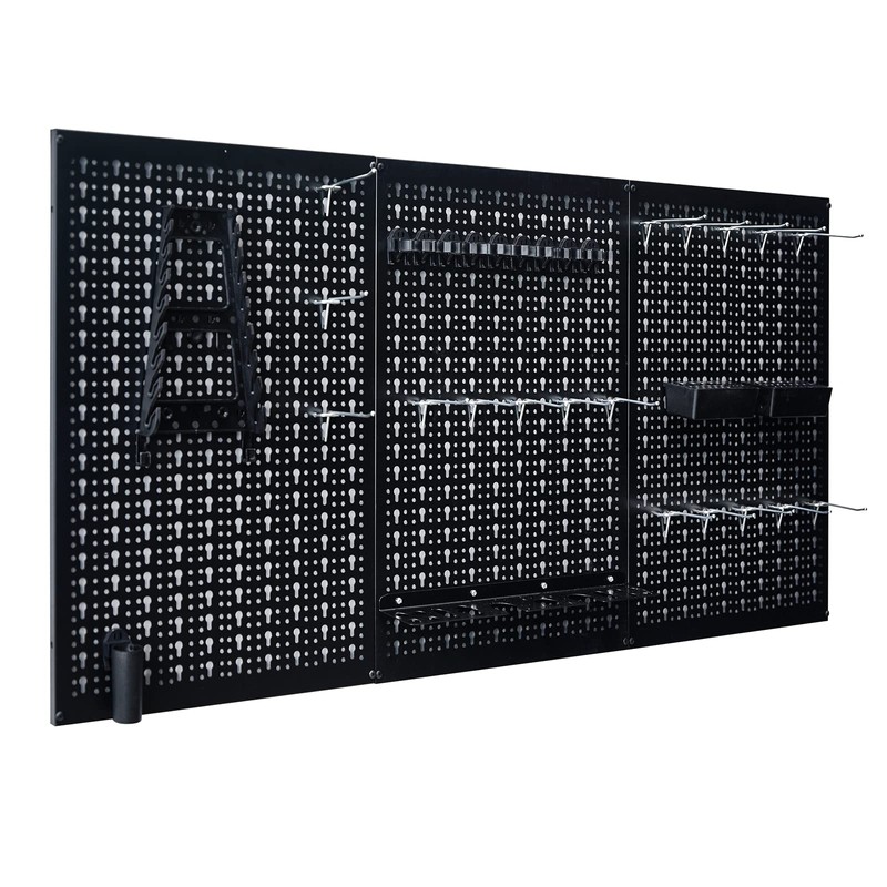 Ultrawall Peg Board Wall Organizer 4 ft. Metal Pegboard Garage