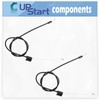 UpStart Components 2-Pack 532176556 Engine Cable Replacement for Craftsman 917388551