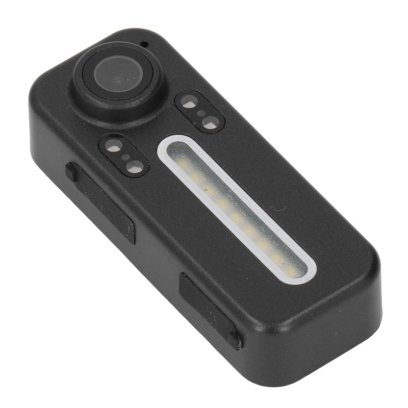 Portable Video Recorder 1080P LED Fill Light Back Clip Night
