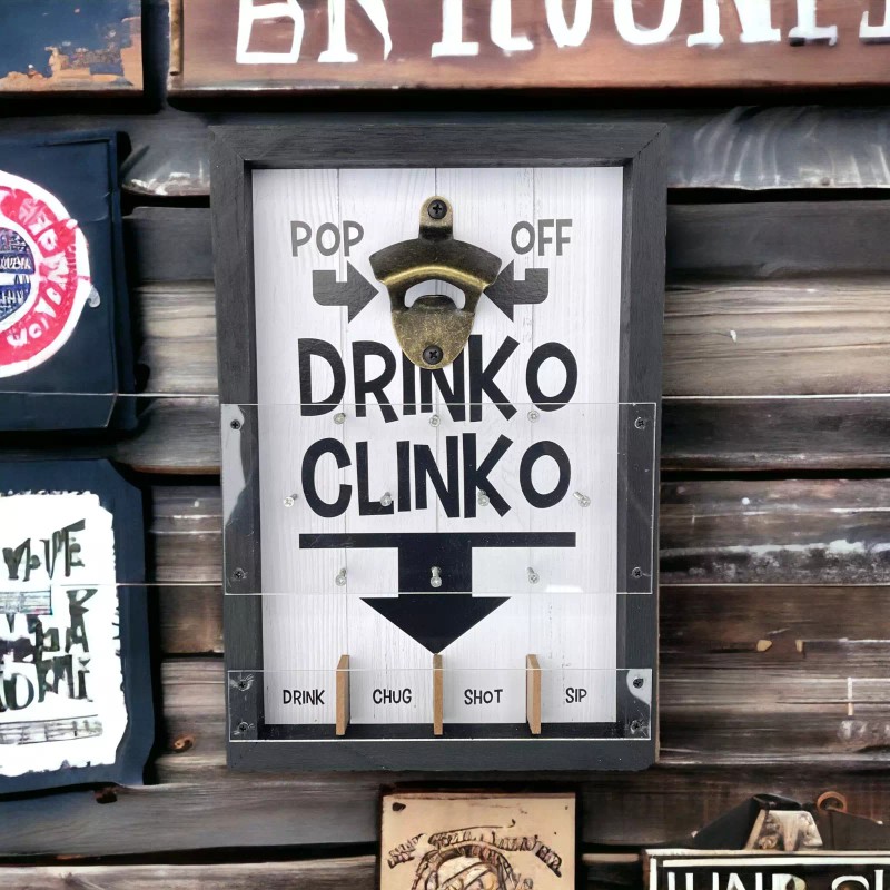 SOTT Pop Off Drinko Clinko Plinko Wall Mounted Bottle Opener