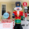FARONZE Christmas Inflatable Nutcracker Soldier Blow-up Lighted Indoor & Outdoor