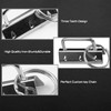 SPEEDWOX 30Pcs 1.5 Inch Key Fob Hardware Set Silver Keychain