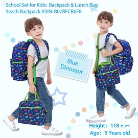 Vonxury Children's Insulated Lunch Box Bag Thermal Lunch Bag with Removable Shoulder Strap