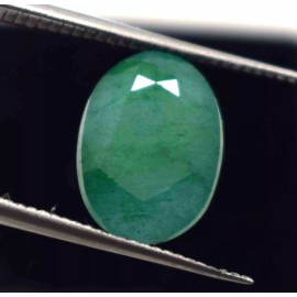 EPIC GEMS- 4 Ct+ Natural Green Emerald Oval Shape - GL Certificate