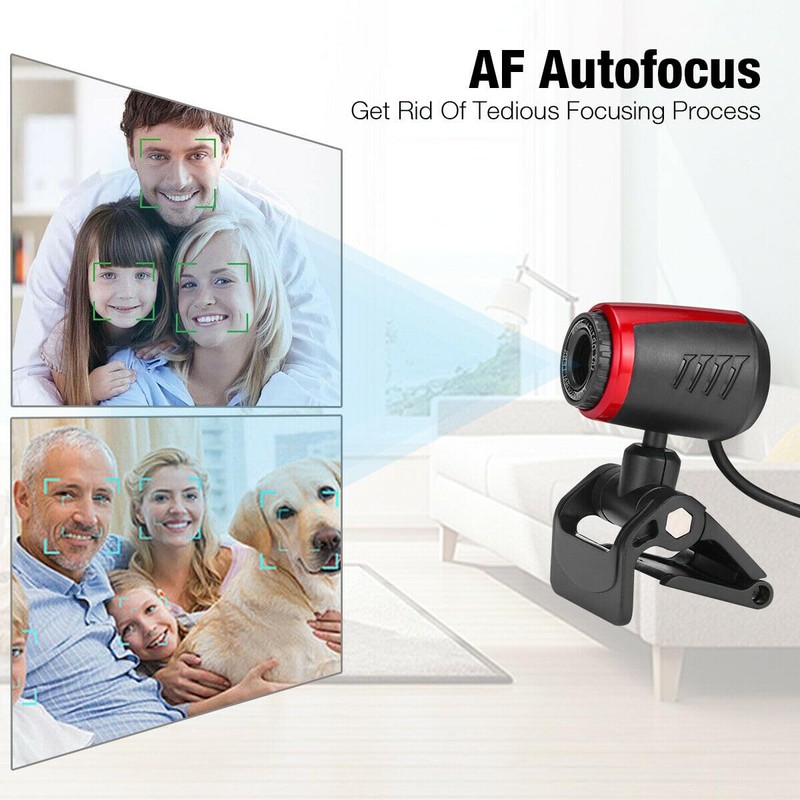 BRAVECOW HD Webcam USB Computer Web Camera For PC Laptop