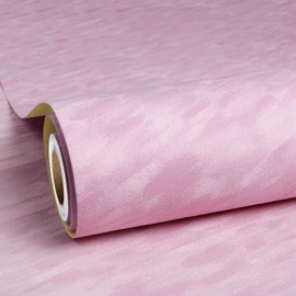 ReWallpaper Pink Velvet Wallpaper Peel and Stick Elegant Pastel Pink Wallpaper with Soft Fabric Texture Self Adhesive Decorative Velvet Contact Paper for Drawer Liner Dresser DIY Decor 17.5inX6.5ft