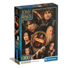 Clementoni Lord of The Rings 1000 Piece Adult Puzzle Poster Included Puzzle Famous Movies Fun for Adults Made in Italy 39907 Multicoloured