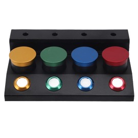 Watch Oiler Dish Cups Professional Efficient Metal 4 Dish Watch Oil Dip Tool with Dustproof Covers for Watchmaker Repair Tool