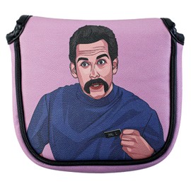 Golf Club Headcover - Funny Driver Fairway Hybrid Wood Cover, Tour Grade PU Leather Mallet Blade Putter Head Cover - Great Golf Gift for Men and Women Golfers (My World, Grandma, Mallet Putter)