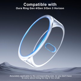 ZOOROO 5 Pack Cover Compatible with Oura Ring Gen 4/Oura Ring Gen 3/3 Horizon, Surport Charging with Cover on, Anti-Scratch TPU Protector for Women Men