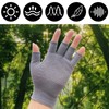 GMHLLES 6 Pairs Fingerless Work Gloves Mens Fingerless Gloves Anti-Slip