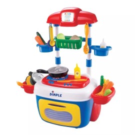 Dimple (30-Piece) On The Go Toy Kitchen Set w/ Lights & Sounds - Christmas Gift