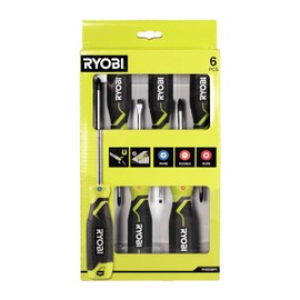 Ryobi RHSDS6PC Magnetic Screwdriver Set (6 Pieces)