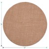 Rustic Burlap Round Placemats - 12" Diameter Burlap Circle Rustic