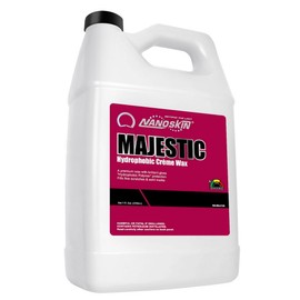 Nanoskin MAJESTIC Nano Creme Wax 1 Gallon – Produces a Deep, Lustrous Gloss and Superior UV Protection | Use with Polisher Buffer / By Hand | Water Beading | For Automotive, Marine, Industrial & More