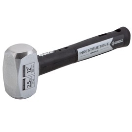 Groz 34550 12" Indestructible Striking Hammer, 2.5 lb, Soft 30 HRC
