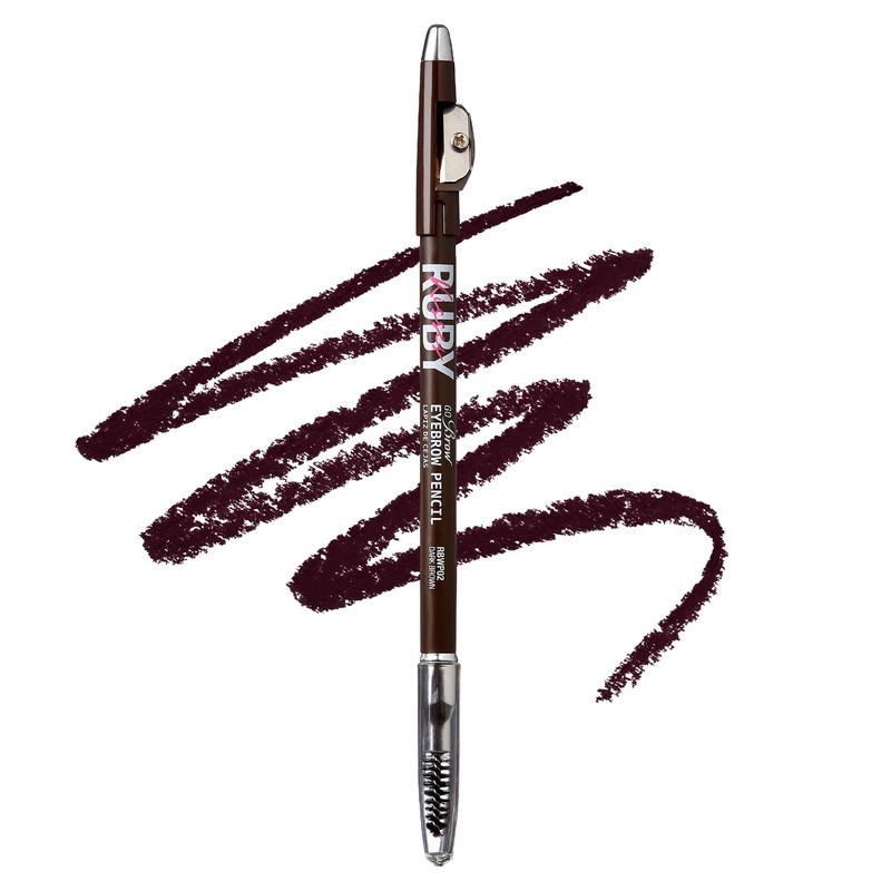 Ruby Kisses GoBrow Eyebrow Pencil, Sharpenable, Longwear, Long Lasting Eyebrow