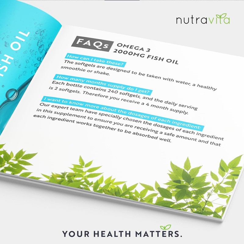 Nutravita Omega 3 2000mg with 660mg EPA & 440mg DHA