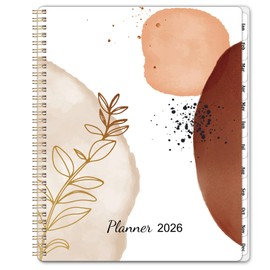 2026 Planner – Weekly ＆ Monthly Planner 2026, Jan. 2026 – Dec. 2026, 8.5" x 11" with Tabs, Flexible Cover, Thick Paper, Twin-Wire Binding, Inner Pocket, To-Do ＆ Notes
