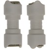 Whale Equal Straight Connector (Pack of 2) - White, 12