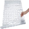 Non-Slip Pebble Bathtub Mat Black 16 W x 35 L