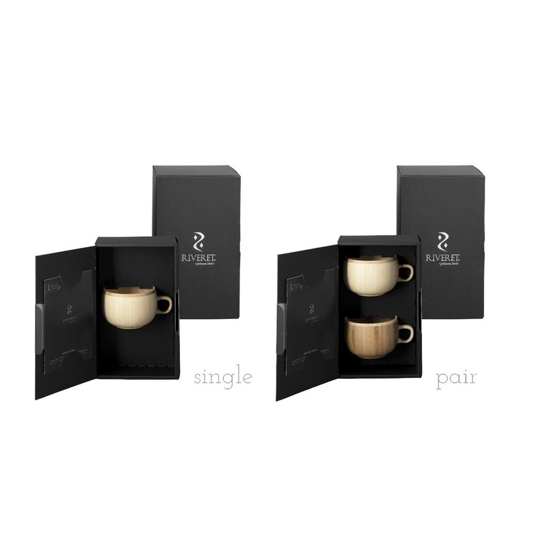 RIVERET RV-206W Coffee Cup, 8.5 fl oz (250 ml), Dishwasher