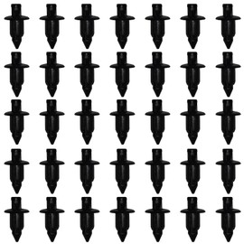 35pcs Plastic Rivets 6mm Car Clips Car Fastener Clips Plastic Clips Compatible with Honda Yamaha Suzuki Kawasaki Black Rivets