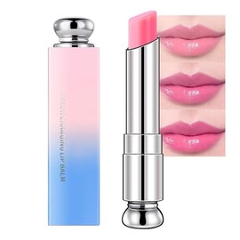 Bálsamo labial que cambia de color, Lápices Labiales mágico que cambia de color, Brillos Labiales teñido, labial hidratante impermeable de larga duración para mujeres (C)