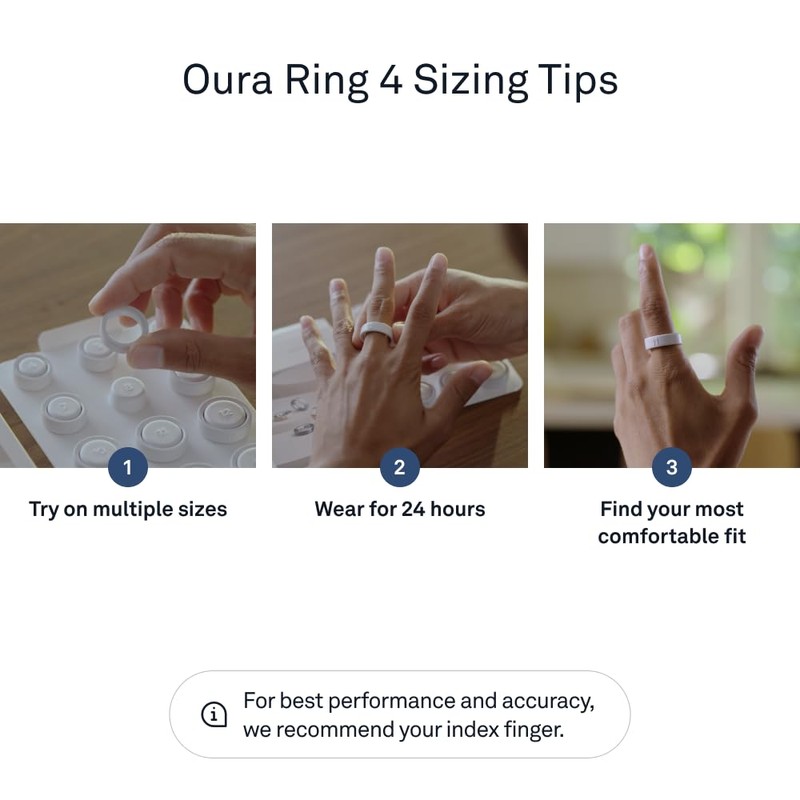 OURA Ring 4 Sizing Kit - Size Before You Buy