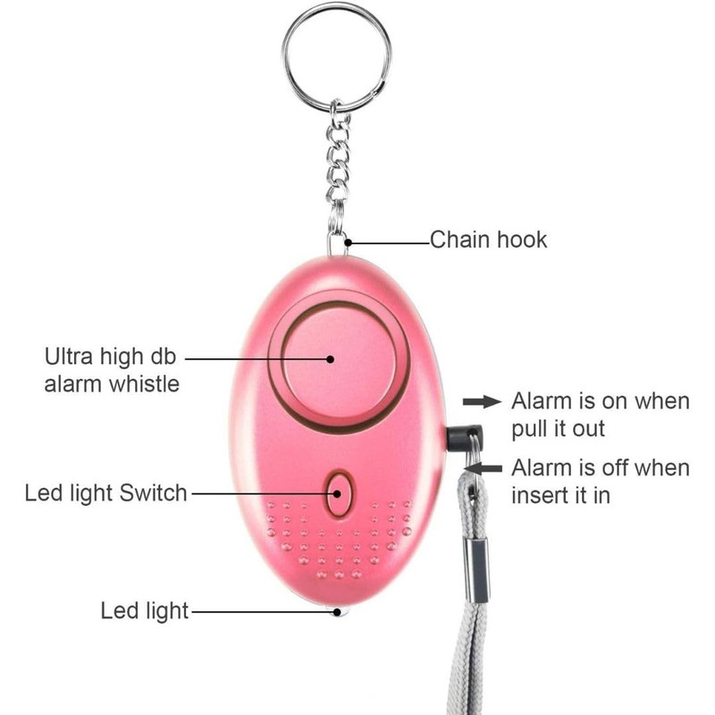 Personal Alarms For Women, 150DB Reusable Police Approved LOUD Security