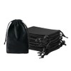 QIANF 12pcs Black Velvet Drawstring Bags 4x6 inches Small Velvet