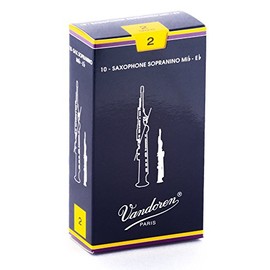 Vandoren SR232 Sopranino Sax Traditional Reeds Strength 2; Box of 10