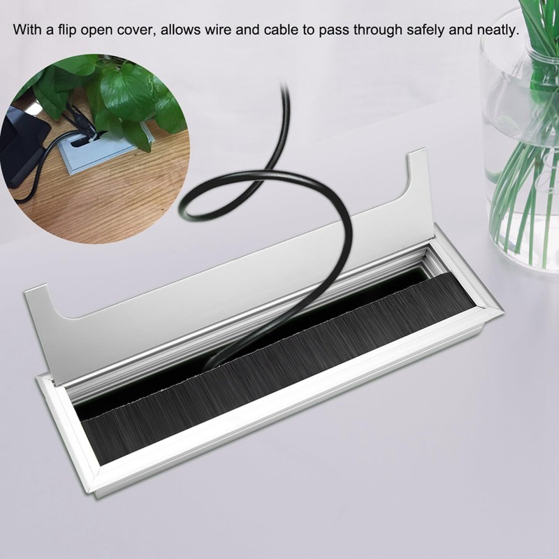 Square PC Computer Desk Grommet Table Cable Tidy Wire Hole