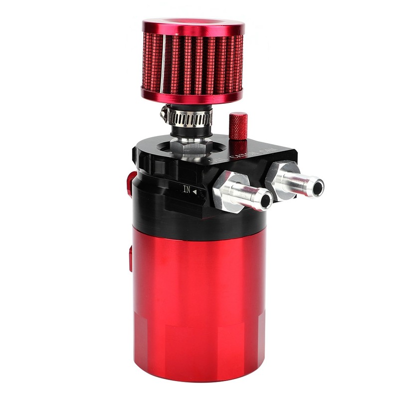 Car Modification Accessories 300ml Baffled Universal Oil Catch Breather Can