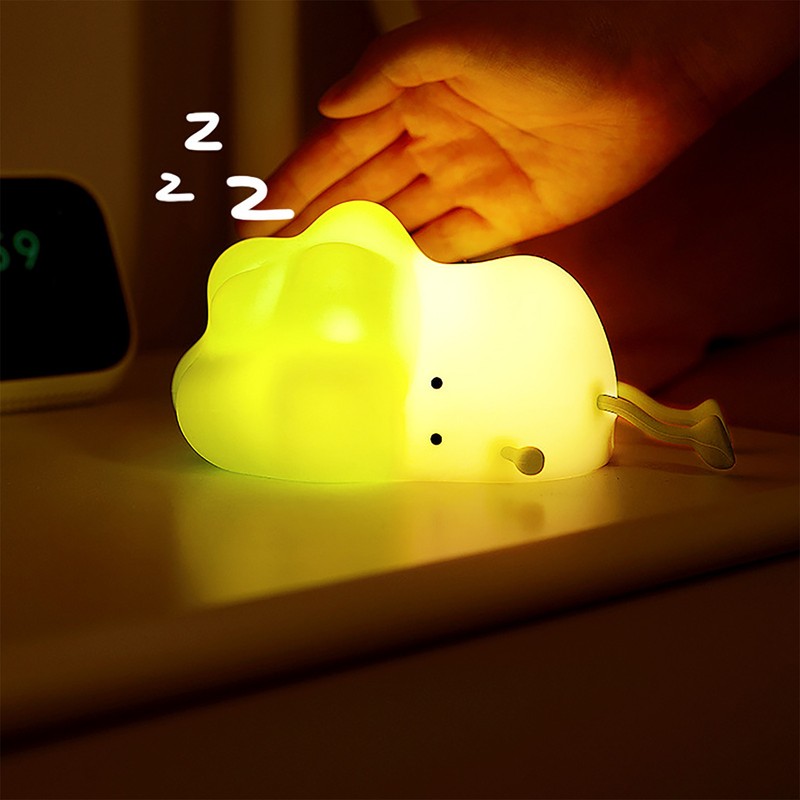 Cabbage Night Light Three Levels Light Adjustment Silicone Lamp Bedroom