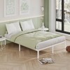 Cieemine 12 Inch White Full Size Bed Frame, Heavy Duty