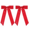 2PCS Red Bows for Hair, Hair Bow Red Bow Long