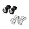 Krstudent 2 Pairs Titanium Earrings Studs, Hypoallergenic Stud Earrings for