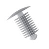 Fir Tree Trim Clips Grey - 9-10mm hole- 18mm head x25 - FREE FIRST CLASS UK POSTAGE!