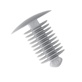 Fir Tree Trim Clips Grey - 9-10mm hole- 18mm head x25 - FREE FIRST CLASS UK POSTAGE!