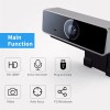 FHD 1080P USB PC Webcam with Auto Focus Microphone 60-Degree